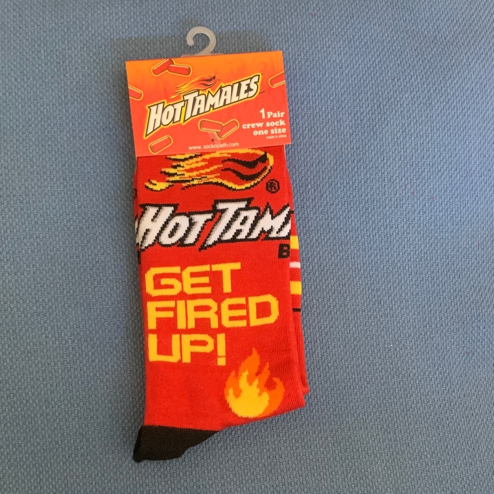 Hot Tamales Red Crew Socks